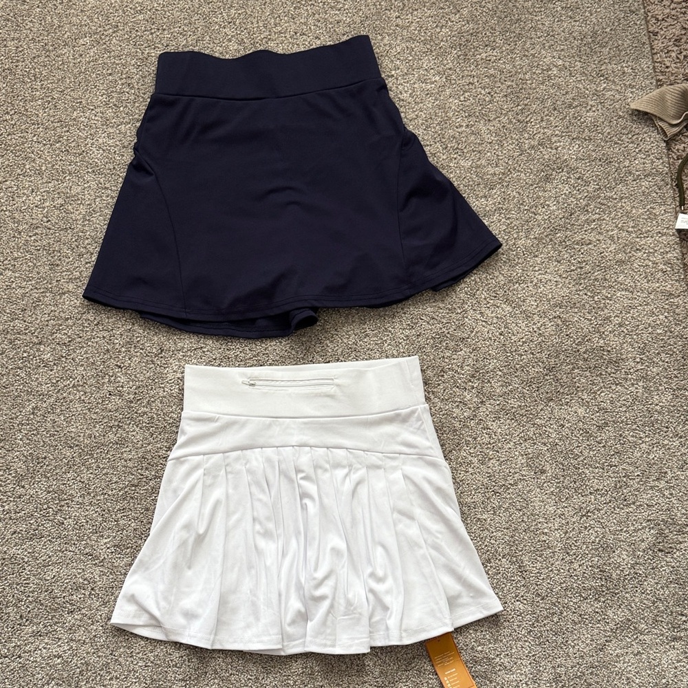 Elegant Navy and White Women's Skirt Duo - Picture 2 of 5